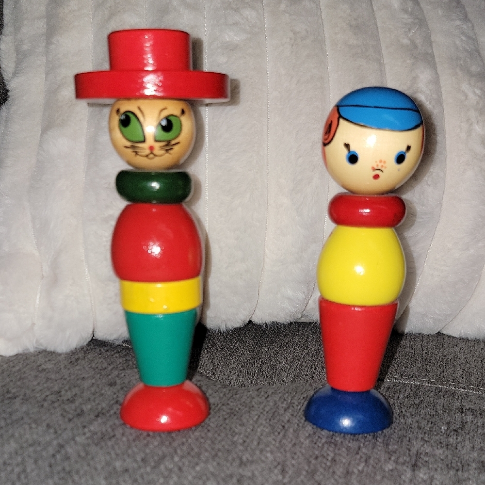 Colorful Wooden Toy Figures